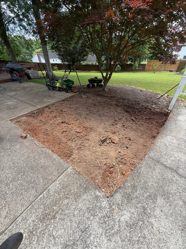 Site excavation and prep for a concrete installation by A.SCAPINGS in Hall County, GA