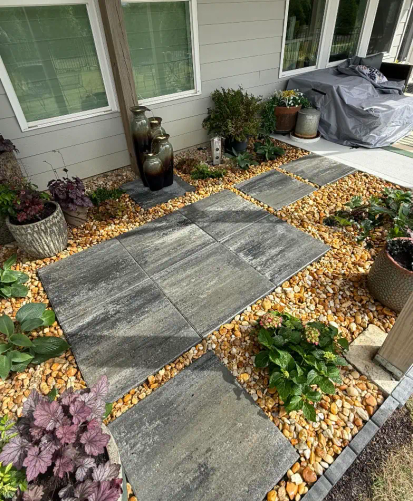 Landscape edging and border installation by A.SCAPINGS in Gainesville, GA